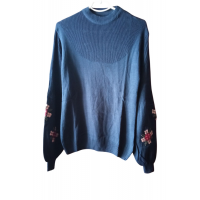 Христина, джемпер вишиванка жіноча синя