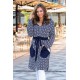Michelle, warm knitted trench coat
