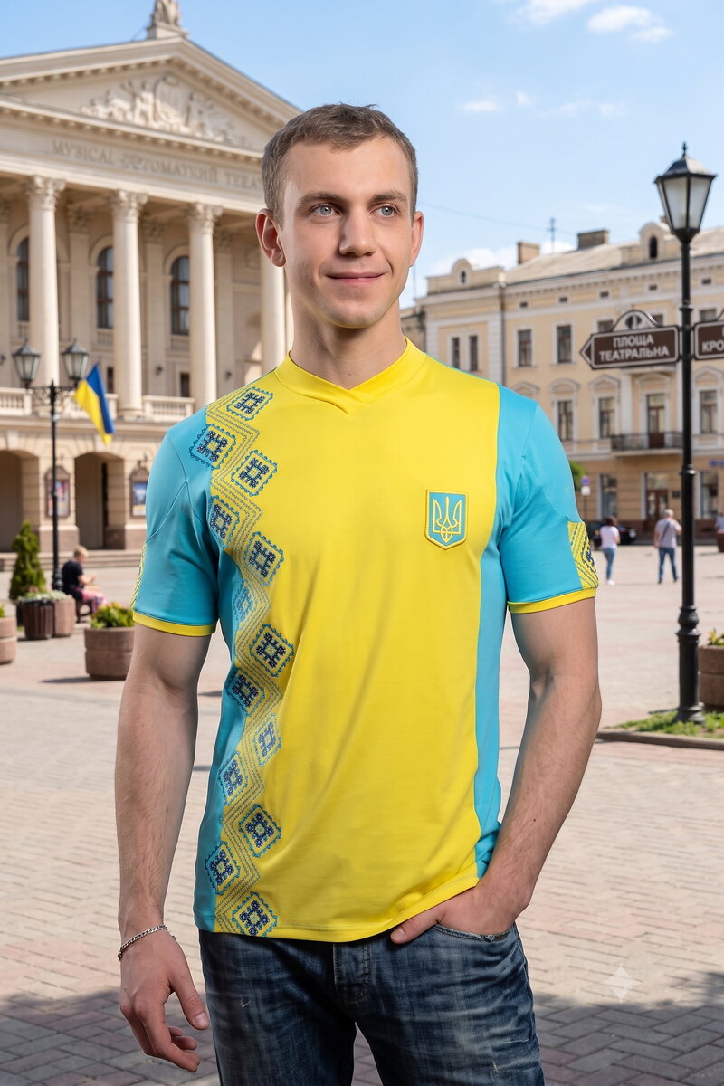 Вышиванка мужская футболка Украина 