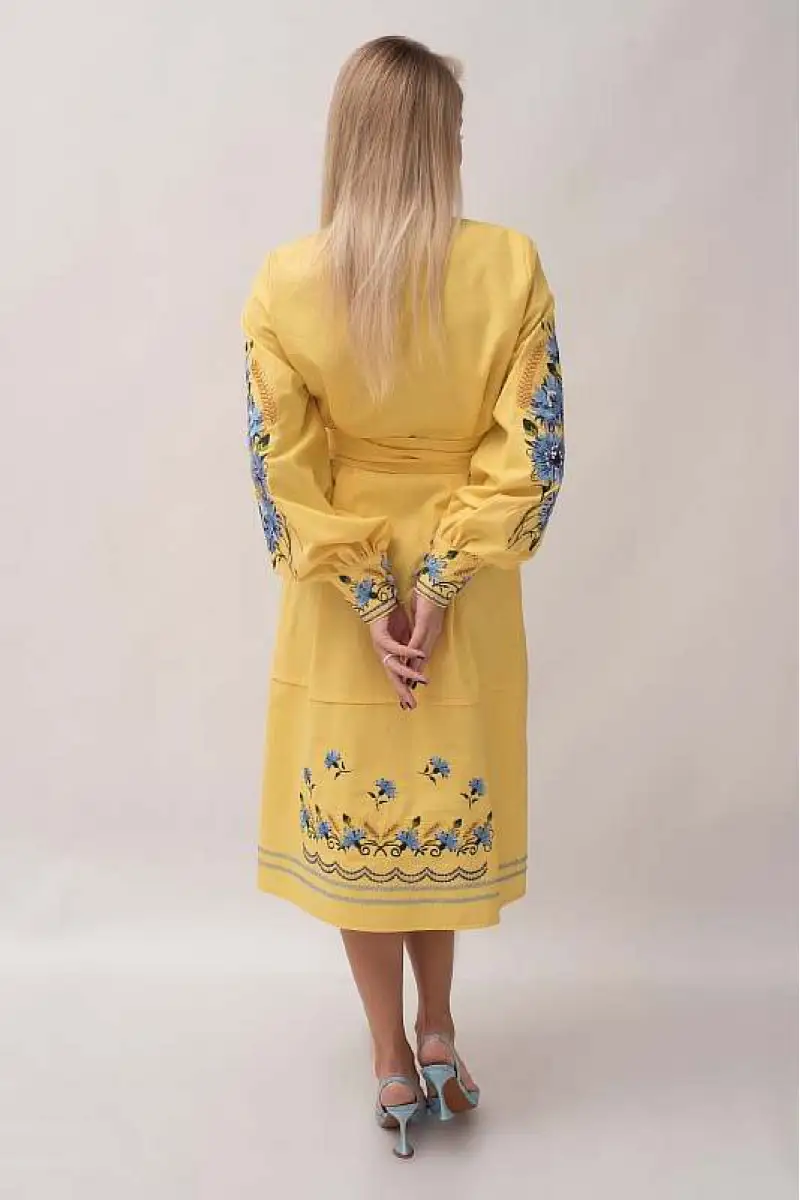 Long sleeve mustard yellow dress hotsell