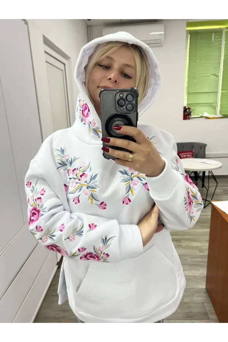 Buy a women s sweatshirt with embroidery from the shop of embroidered clothes KRAM.KR.UA