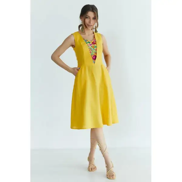 Yellow frock dress 2025