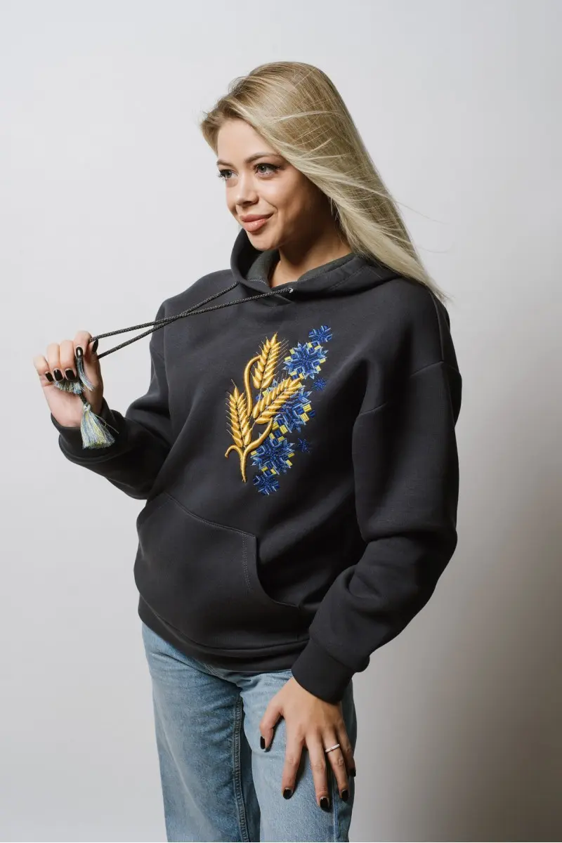 Buy a women s sweatshirt with embroidery from the shop of embroidered clothes KRAM.KR.UA